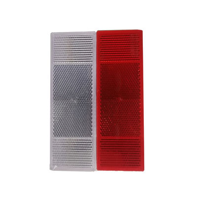 15cm × 5cm Araba Yansıtıcı Çıkartmalar Römork Kamyonları İçin Kırmızı Ve Beyaz