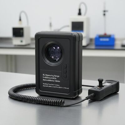 RL Ölçüm Aralığı 0-4000mcd M2lx Retroreflektör Metre Çalışma Süresi 72 Saatin Üzerinde Tekrarlanabilirlik Ölçüm Hatası Yüzde 3'ün Altında